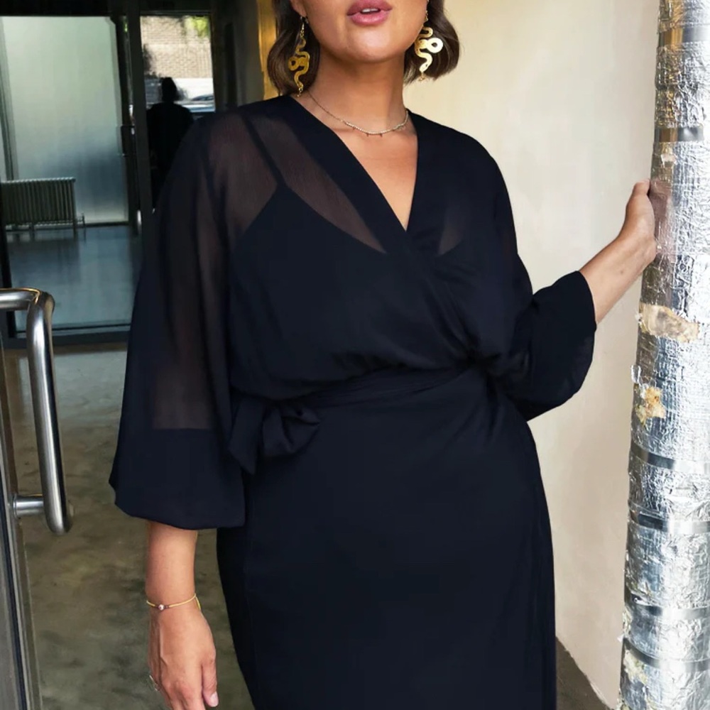 Never Fully Dressed Black Sheer Midaxi Vienna